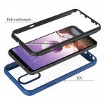 Wholesale LG Stylo 5 Clear Dual Defense Hybrid Case (Purple)